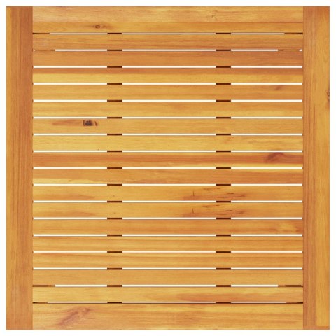 5-CZĘŚCIOWY ZESTAW JADALNIANY DO OGRODU Z LITEGO DREWNA AKACJOWEGO