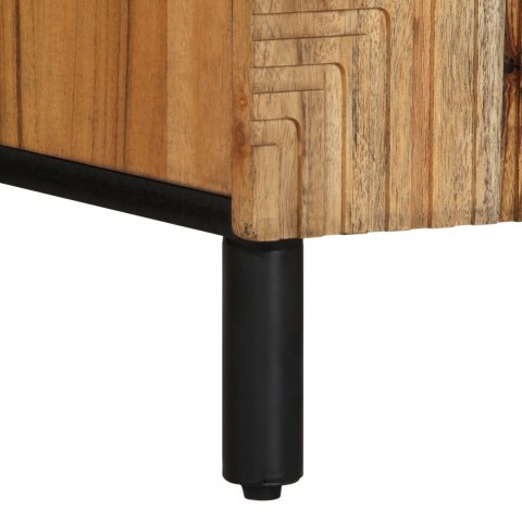 SZAFKA RTV 105X33,5X46CM LITE DREWNO AKACJOWE