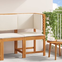 FOTEL NAROŻNY Z PODUSZKAMI Z LITEGO DREWNA AKACJOWEGO