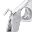 RZEŹBA BYKA SREBRNA 22X9,5X34CM ALUMINIUM