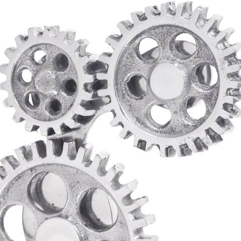 PODPÓRKI DO KSIĄŻEK 2 SZT. SREBRNE 10X10X22CM ALUMINIUM ZĘBATKA