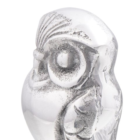 PODPÓRKI DO KSIĄŻEK 2 SZT. SREBRNE 12X9X19CM ALUMINIUM SOWA