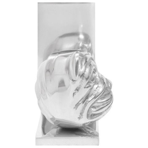 PODPÓRKI DO KSIĄŻEK 2 SZT. SREBRNE 8X12X16,5CM ALUMINIUM PIES