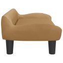 VidaXL Sofa dla dzieci, brązowa, 70x40x24 cm, aksamit