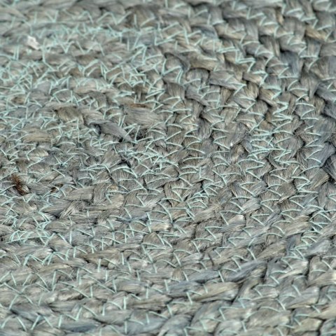 MATY NA STÓŁ 4 SZT. GŁADKIE OLIWKOWE 38CM OKRĄGŁE JUTA