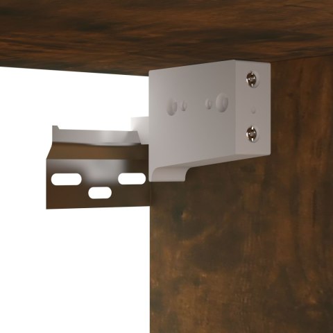 SZAFKI WISZĄCE POD TV 2 SZT. PRZYDYMIONY DĄB 60X30X30CM