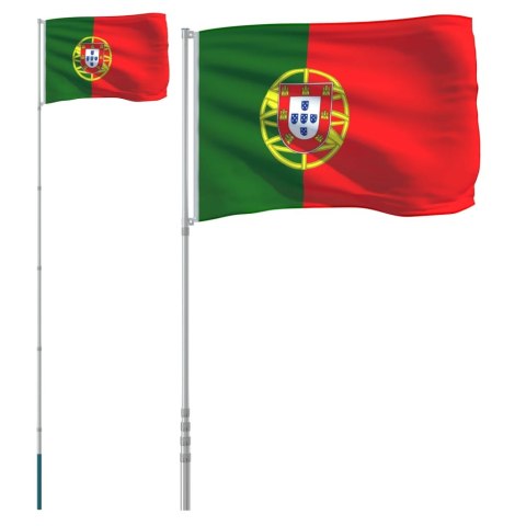 FLAGA PORTUGALII Z MASZTEM 5,55M ALUMINIUM