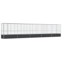 WOLIERA PTASZARNIA DLA PTAKÓW Z PRZEDŁUŻENIEM 1042,5X107X212CM STAL