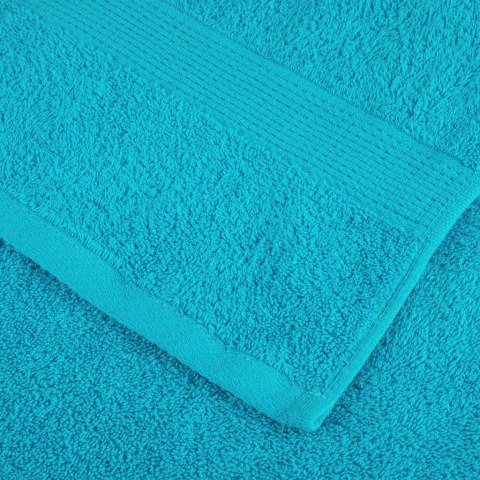 RĘCZNIKI PREMIUM SOLUND 10 SZT. TURKUSOWE 50X100CM 600 G/CM²