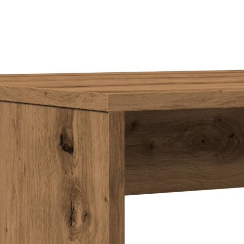 3-CZĘŚCIOWY ZESTAW MEBLI: STOLIK I ŁAWKI DĄB ARTISIAN