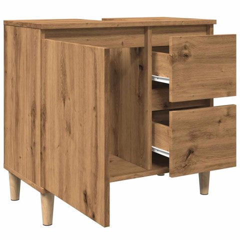 SZAFKA POD UMYWALKĘ DĄB ARTISAN 65X33X60CM