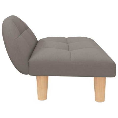 LEGOWISKO DLA PSA TAUPE 70X52X30CM OBITE TKANINĄ