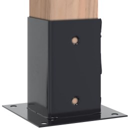 PODSTAWY SŁUPKÓW STAL OCYNK NA ALTANY PORĘCZE OGRODZENIA 12 SZT. 81X81MM