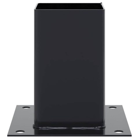 PODSTAWY SŁUPKÓW STAL OCYNK NA ALTANY PORĘCZE OGRODZENIA 12 SZT. 81X81MM