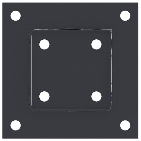 PODSTAWY SŁUPKÓW STAL OCYNK NA ALTANY PORĘCZE OGRODZENIA 12 SZT. 81X81MM