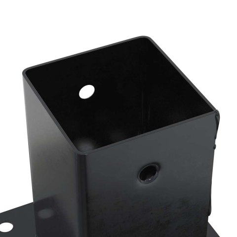 PODSTAWY SŁUPKÓW STAL OCYNK NA ALTANY PORĘCZE OGRODZENIA 12 SZT. 81X81MM