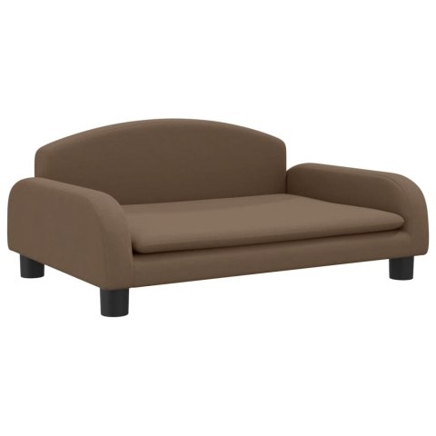 VidaXL Sofa dla dzieci, brązowa, 70x45x30 cm, obita tkaniną