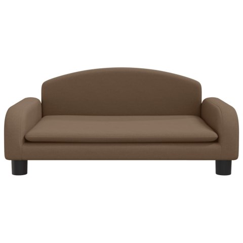 VidaXL Sofa dla dzieci, brązowa, 70x45x30 cm, obita tkaniną