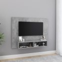 WISZĄCA SZAFKA POD TV SZAROŚĆ BETONU 120X23,5X90CM