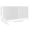 SZAFKA POD TV BIAŁA 72X35X36,5CM
