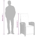 7-CZ. ZESTAW MEBLI OGRODOWYCH Z PODUSZKAMI BEŻOWY POLIRATTAN