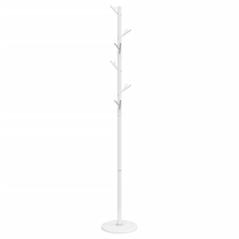 WIESZAK NA PŁASZCZE BIAŁY 175CM MALOWANE PROSZKOWO ŻELAZO