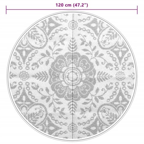 DYWAN NA ZEWNĄTRZ ARAKIL JASNOSZARY Ø120CM PP