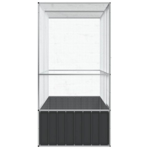 WOLIERA PTASZARNIA KLATKA DLA PTAKÓW 210,5X107X212CM STAL