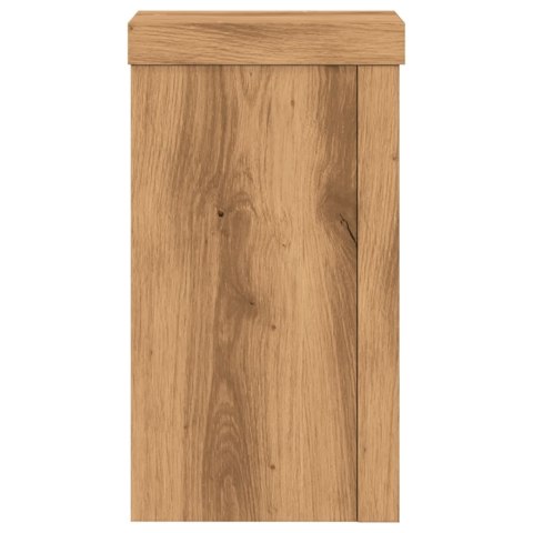 PODSTAWKI POD DONICZKI 2 SZT. DĄB ARTISAN 10X10X18CM