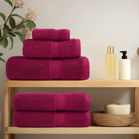 RĘCZNIKI PREMIUM SOLUND 10 SZT. BORDOWE 50X100CM 600 G/CM²
