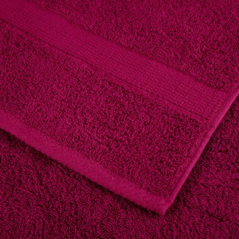 RĘCZNIKI PREMIUM SOLUND 10 SZT. BORDOWE 50X100CM 600 G/CM²