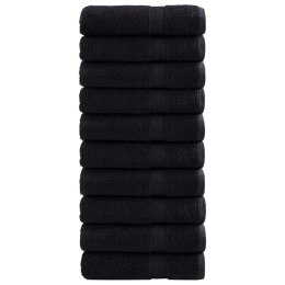RĘCZNIKI PREMIUM SOLUND 10 SZT. CZARNE 50X100CM 600 G/CM²