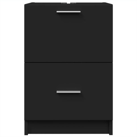 SZAFKA POD UMYWALKĘ CZARNA 40X37X59CM