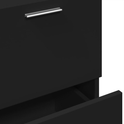 SZAFKA POD UMYWALKĘ CZARNA 40X37X59CM