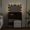 TOALETKA Z OŚWIETLENIEM LED PRZYDYMIONY DĄB 80X41X134,5CM