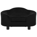 SOFA DLA PSA CZARNA 67X47X36CM PLUSZOWA