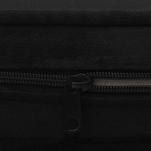 SOFA DLA PSA CZARNA 67X47X36CM PLUSZOWA