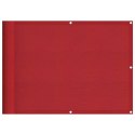 PARAWAN BALKONOWY CZERWONY 75X800CM 100% POLIESTER OXFORD