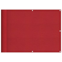 PARAWAN BALKONOWY CZERWONY 75X800CM 100% POLIESTER OXFORD