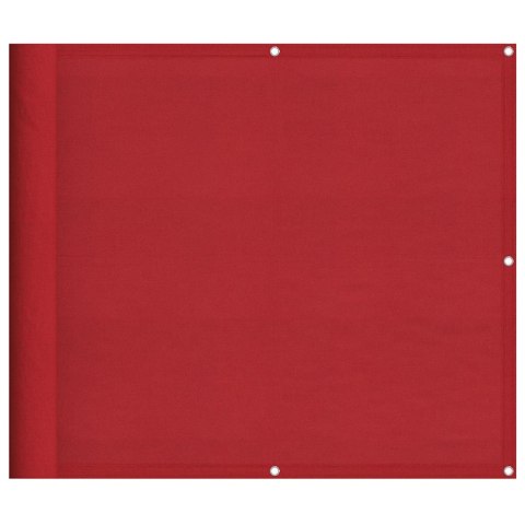 PARAWAN BALKONOWY CZERWONY 90X700CM 100% POLIESTER OXFORD