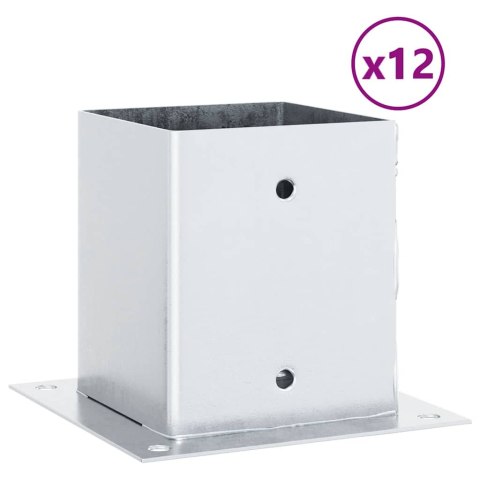 PODSTAWY SŁUPKÓW STAL OCYNK NA ALTANY PORĘCZE OGRODZENIA 12 SZT.