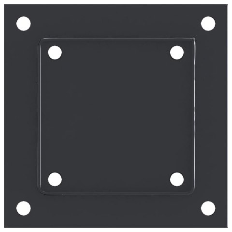 PODSTAWY SŁUPKÓW STAL OCYNK NA ALTANY PORĘCZE OGRODZENIA 4 SZT. 121X121MM