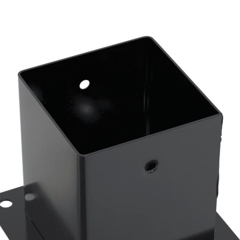 PODSTAWY SŁUPKÓW STAL OCYNK NA ALTANY PORĘCZE OGRODZENIA 4 SZT. 121X121MM