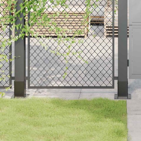 PODSTAWY SŁUPKÓW STAL OCYNK NA ALTANY PORĘCZE OGRODZENIA 4 SZT. 81X81MM