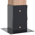 PODSTAWY SŁUPKÓW STAL OCYNK NA ALTANY PORĘCZE OGRODZENIA 4 SZT. 81X81MM
