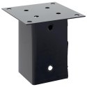 PODSTAWY SŁUPKÓW STAL OCYNK NA ALTANY PORĘCZE OGRODZENIA 4 SZT. 81X81MM