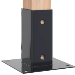 PODSTAWY SŁUPKÓW STAL OCYNK NA ALTANY PORĘCZE OGRODZENIA 4 SZT.