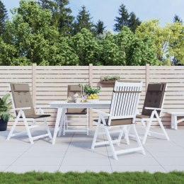 PODUSZKI NA KRZESŁA Z WYSOKIM OPARCIEM 4 SZT. TAUPE OXFORD