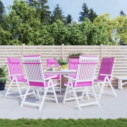 PODUSZKI NA KRZESŁA Z WYSOKIM OPARCIEM 6 SZT. RÓŻOWE TKANINA