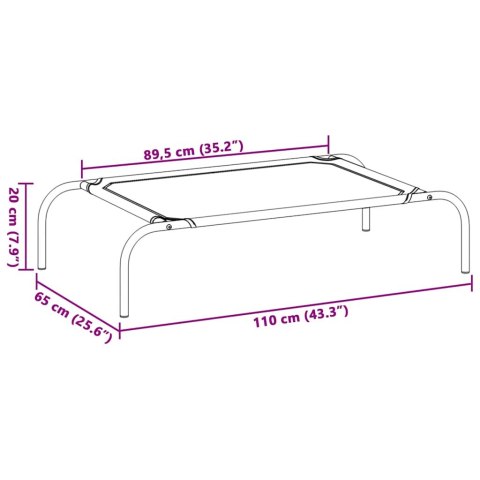 LEGOWISKO DLA PSA DO 23KG ŁÓŻKO POLOWE SKŁADANE IDEALNE NA OGRÓD DO DOMU 110X65X20CM